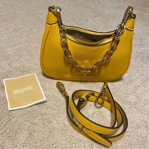 Michael Kors Cora XXS Mini Zip Pouchette Cross Body Bag